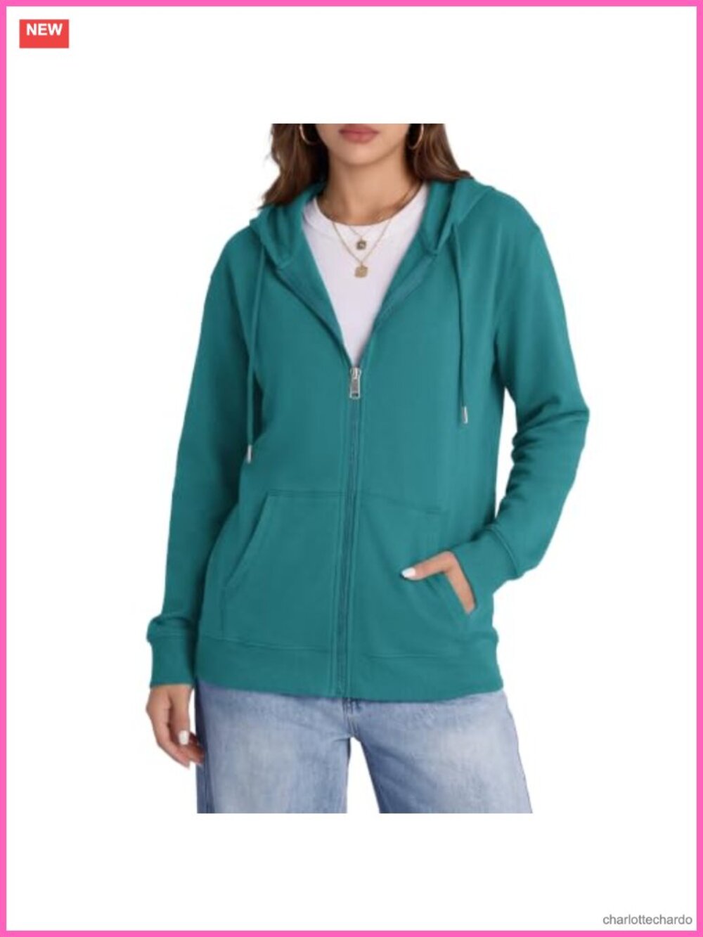 Oversized Zip Up Hoodie Women Soft Knit Jacket Long Sleeve
